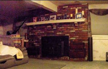 Fireplace Makeover (before)